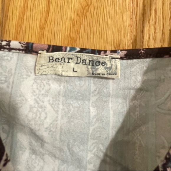 Bear Dance iHeartraves Paisley Brown Tie Front Crop Top | Boho Hippie Festival - Picture 5 of 6